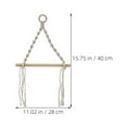 thumbnail image 2 of unbranded 1Ud Toallero De Pared Beige Con Estante Y Bohemio Para Y Cocina, 2 of 8