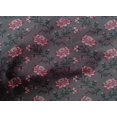 thumbnail image 4 of oneOone Cotton Poplin Fabric Leaves & Floral Block Decor Fabric Printed BTY 56 Inch Wide, 4 of 5