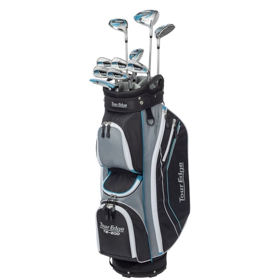 Tour Edge Golf LH Ladies TE-200 Complete Set With Cart Bag Petite (Left Handed)