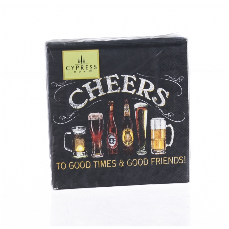 40ct. 3ply Cocktail Napkin, Cheers