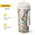 thumbnail image 5 of Christmas 18oz Double Drinking Coffee Mug – Vacuum Insulated Stainless Steel Travel Cup with Leakproof Lid, 316 Steel Thermos Tumbler for Hot & Cold Beverages, 5 of 7