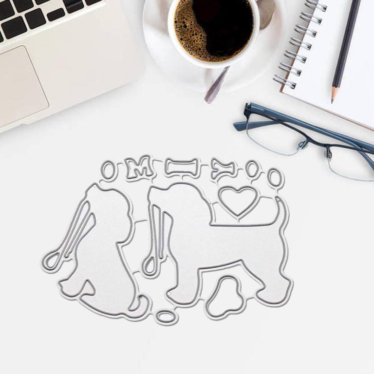 Lovely Dogs Metal Cutting Dies Craft Die Cuts For Card Making