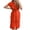 Red #1, variant on pstuiky Womens Dresses, Women Short-Sleeved Lapel Dress Solid Color Lace-Up Dress Button up Shirt Dress Leisure Brown S