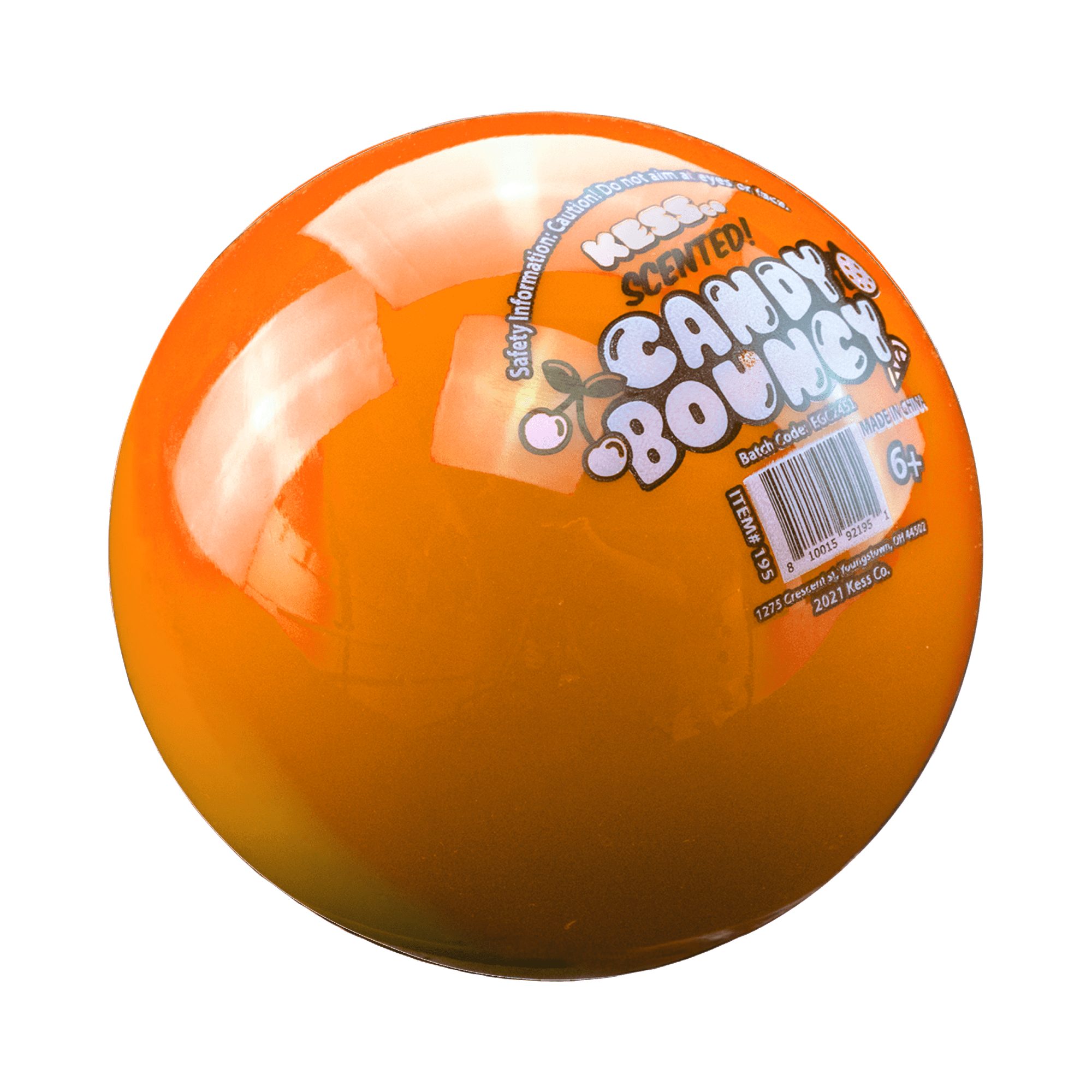 *Balle de jeu rebondissante parfumée aux fruits Candy de KessCo – 1 pièce – Les couleurs peuvent varier