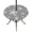 Gray, Silver, White, variant on Round Outdoor Tablecloth with Umbrella Hole and Zipper, Dark Blue Starfish Coastal Tablecloth with Elastic Waterproof, Summer Beach Nautical Sea Ocean Patio Table Covers for 55" - 60" Pool Tables
