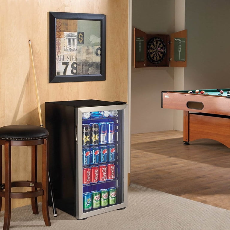 Danby DBC120BLS 3.3 Cuft. Beverage Center Holds 128 Cans Free 
