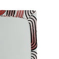 thumbnail image 2 of Ambesonne Modern Art Fitted Sheet, Abstract Ellipse Curves, Twin Size, Vermilion White, 2 of 2