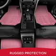 thumbnail image 2 of Rubbermaid Car Floor Mats,Heavy Rubber Car  Mats Set, Non-Slip,  Easy to Clean, Universal Fit for Cars, Trucks & SUVs,  Pink, 2 of 7