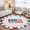 Navy, Red, White, variant on Rectangle Area Rugs 2 x 3 Ft, American Map Non-Slip Residential Carpet, Patriotic 250 Freedom Independence Day Indoor Crawling Mats Runner Rugs for Living Room/Dining Room/Bedroom
