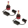 thumbnail image 3 of 2 Piezas LED Niebla Lámpara De Trabajo Yotijar Indicador De Lámpara Rojo 9007 Coche Fog DRL HeadLight, 3 of 9