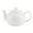 White, variant on Stoneware Teapot, White