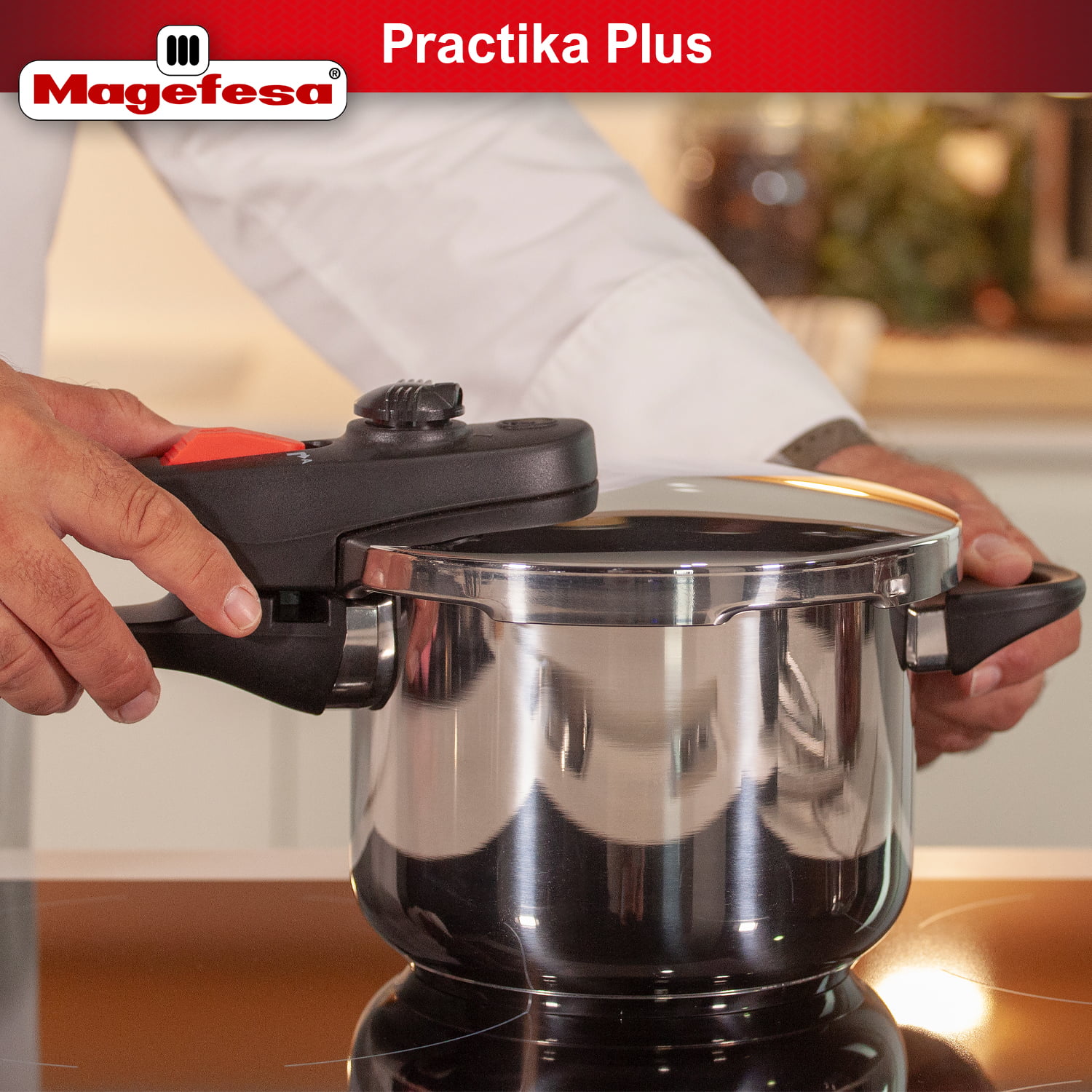 Magefesa Practika Plus 8 Qt. Stainless Steel Stovetop Pressure Cookers  01OPPRAPL75 - The Home Depot