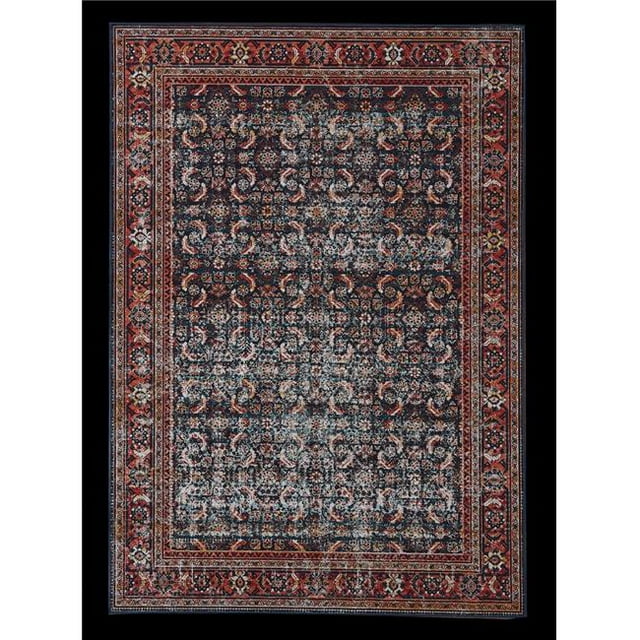 Amazing Rugs ZP1027-811 8 x 11 ft. Zara Vintage Heat Printed Area Rug with Metrodora Design