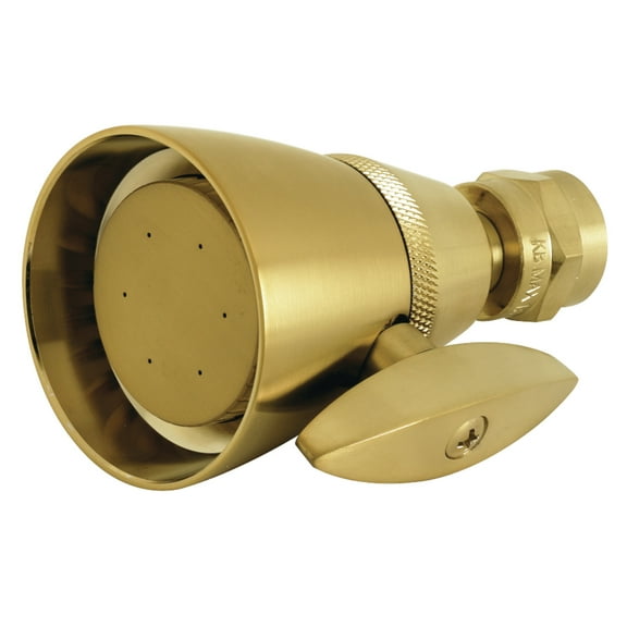 Kingston Brass K132A7 2-1/4" Adjustable Shower Head, Brushed Brass