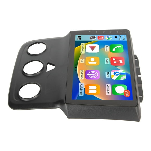 HD Radio Car Stereo, Enchufe de Pantalla Tálil de 9 Pulgadas y Reproducción de Automóviles ESTETERO DE DOBLE DIN RADIO 2GB 32 GB DE INVERSA PARA 1500 2500 3500