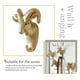 thumbnail image 5 of Colgador de ganchos de pared de resina de animales Monstrate oro cabra HA000948-02B, 5 of 6
