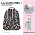 thumbnail image 5 of Geometric Shapes Texture Backpack Gift Choice - Modern Laptop Bag for College, School, Work Commute, Durable Bookbag with Padded Sleeve for Everyday Essential, 5 of 6