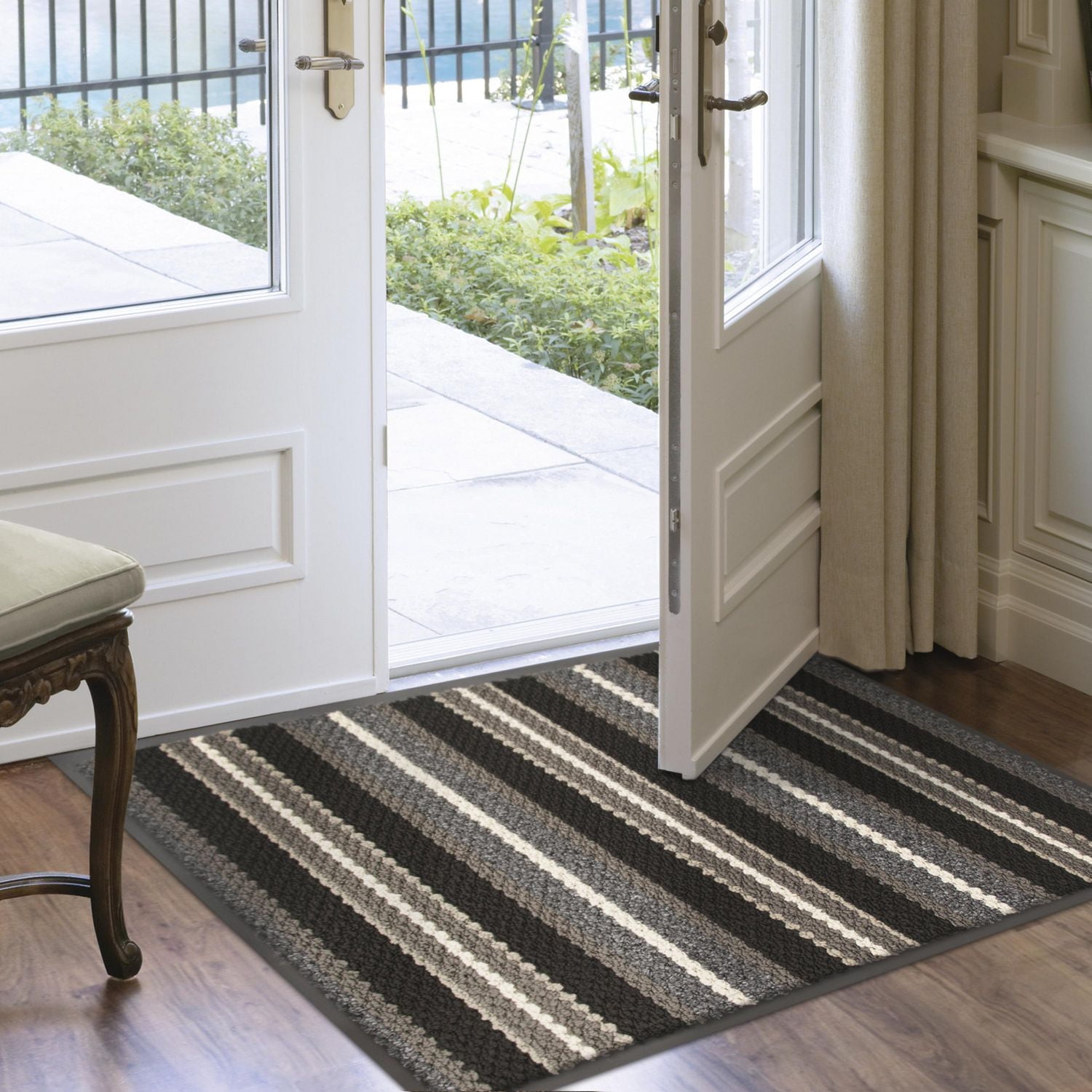 2x3' Discovery Grey Vinyl-Backed Floormat