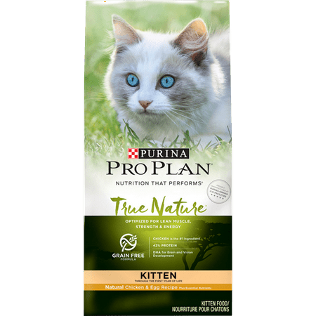Purina Pro Plan Grain Free, Natural, High Protein Dry Kitten Food, TRUE NATURE Chicken & Egg Recipe, 5.5 lb. Bag