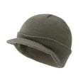 thumbnail image 1 of RANJIE Winter Beanie W/Visor & Earflaps For Men Outdoor Fleece Hat Scarf Set, 1 of 2