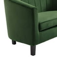thumbnail image 5 of Modway Prospect Channel Tufted Performance Velvet Armchair in Emerald, 5 of 7