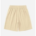 thumbnail image 4 of Men Solid Color Casual Fashion Loose Elastic Waist Pockets Exercise Shorts Pants, 4 of 6