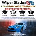 thumbnail image 2 of 2008 Jaguar XKR Beam Wiper Blades Wipers w/1yr Warranty (Set of 2) (WiperBladesUSA), 2 of 5