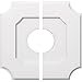 thumbnail image 3 of Ekena Millwork CMP20LE2-06000 20 Pouces OD x 6 Pouces ID Carré Locke Architectural Grade Médaillon de Plafond Contemporain PVC - 2 Pièces, 3 of 4