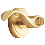 Brinks Interior Locking Door Lever, Polished Brass