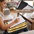 thumbnail image 5 of Haosy Accordion File Organizer Zipper Binder 500 Sheet 6-Tab Expanding File Folder Multi-Pocket 1.2 Inch 3 Ring Grid Lines, 5 of 7