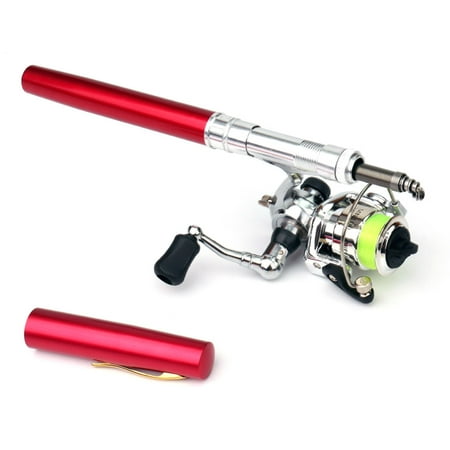 Spinning Rod Combo Pen Pole Pen Pole Kit Rod Reel Combo Fapao Combo Huiop Collapsible Red 1.