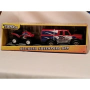 Tonka Off-road Adventure Set ~ Red Racing Pick UpTruck with Matching Red ATV (4-wheeler)