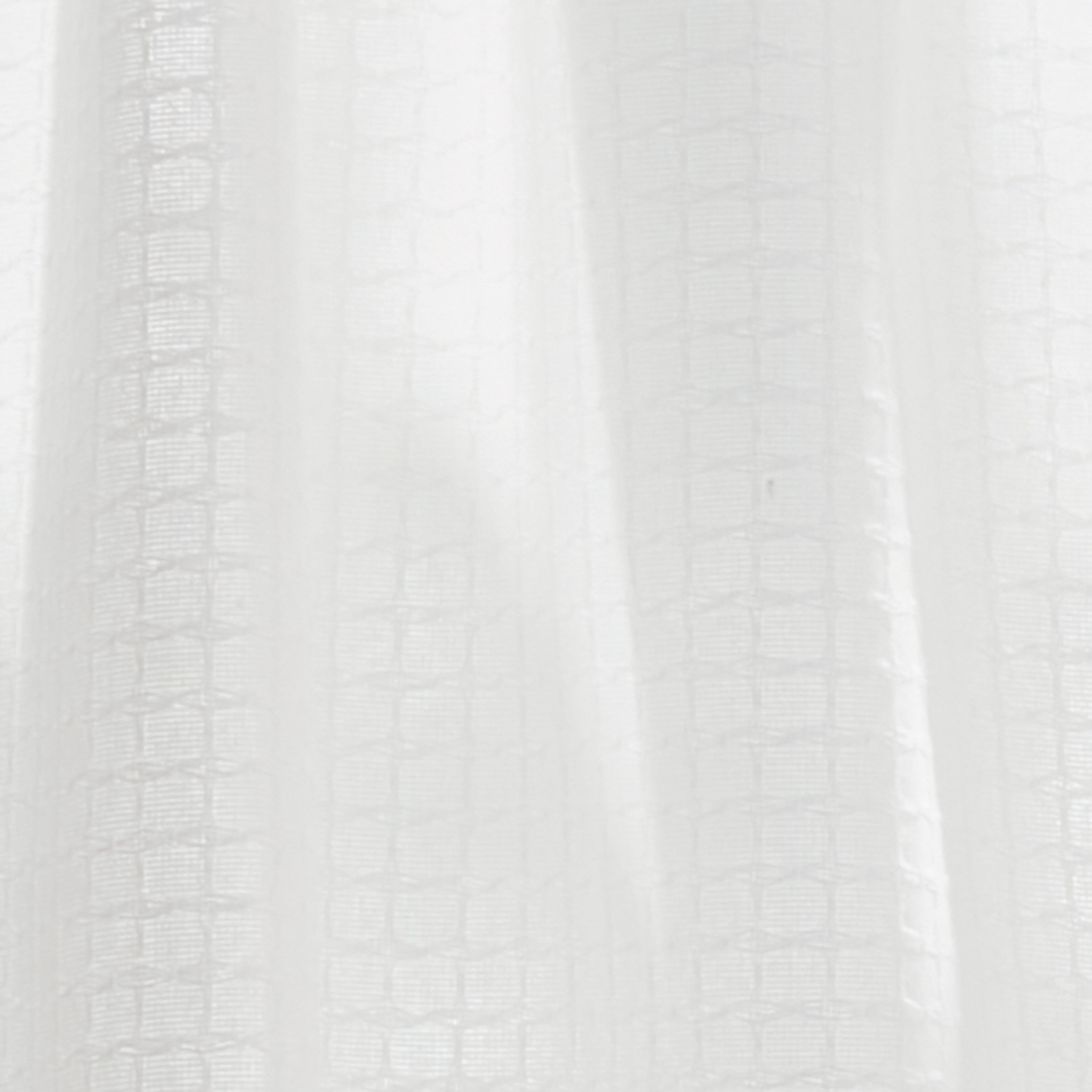 Mainstays Waffle Weave Tiers and Valance, Set of 3, Arctic White, 56" W x 36" L