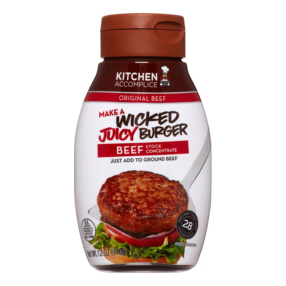 Kitchen Wicked Juicy Burger Stock Concentrate, Beef, 12 Oz