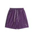 thumbnail image 1 of Puntoco Pantalones Casuales Sueltos Para Hombre, Pantalones Cortos Tejidos, Pantalones De Cinco Cuartos, Pantalones Deportivos, Pantalones Cortos Para Hombre, Color Morado Xl, 1 of 8