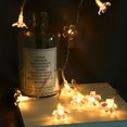 thumbnail image 4 of 20 lámparas LED de cadena de flores de ciruelo para decoración de fiesta de boda con control remoto (blanco cálido), 4 of 8
