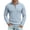 03-Blue, variant on IWRICH Men's Quarter Zip Sweatshirts Casual Lightweight Slim Fit Pullover Tops Long Sleeve Neck Polo Tees 03-Purple XL