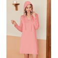 thumbnail image 5 of Zeagoo Casual Dress Ethnic Dress Shift Dress Mini Long Sleeve Floral Spring A Line, 5 of 6