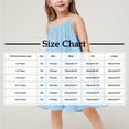 thumbnail image 3 of MKOSPLRT 4-16 Years Wide Leg Jumpsuits for Girl Linen Spaghetti Strap Romper Shorts Solid Baggy Summer Beach Jumpers with Pockets, 3 of 6