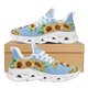 thumbnail image 1 of Zapatillas de deporte para mujer, bonitas zapatillas con estampado de calavera y girasol, con amortiguación de aire, calzado de plataforma para hombre, 1 of 6