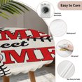 thumbnail image 3 of White Red Baseball Round Tablecloth for 36-44 Inch Tables, Fitted Table Cover with Elastic Edge, Modern Art Funny Words Waterproof Outdoor Table Cloth Protector for Patio Garden Dinner Picnic, 3 of 9