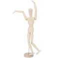 thumbnail image 3 of Wooden Sketch Model, Strong Durability Natural Wooden Manikin, For School Home, 3 of 8