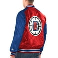 thumbnail image 2 of Men's Starter Red/Royal LA Clippers Renegade Satin Full-Snap Varsity Jacket, 2 of 2