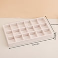 thumbnail image 6 of Velvet Jewelry Tray Storage Drawer Small Stackable Beige Jewelry Boxes and Packaging Suitable for Ring Earrings Simple Practical GRAY, 6 of 6