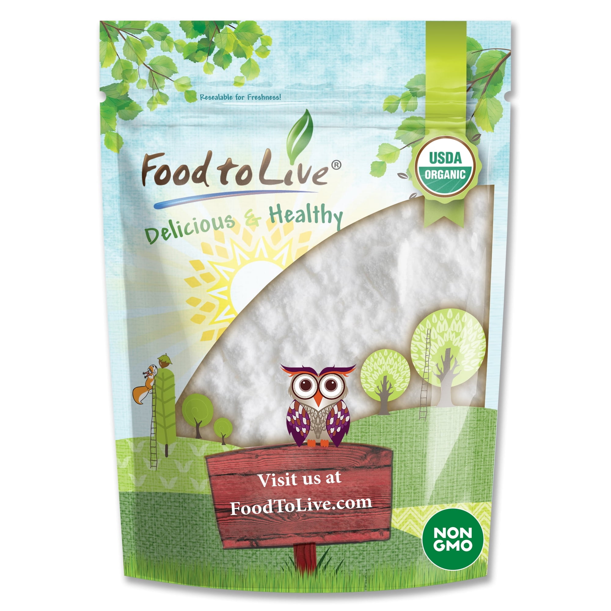 Organic Arrowroot Powder, 2.5 Pounds — Non-GMO, Raw, Vegan — by Food to Live