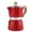 Red, variant on Classic Stainless Steel Coffee Percolator, Octagonal Tea Pot Aluminum Classic Mocha Teapot Coffee Maker Portable Kettle Coffee Maker