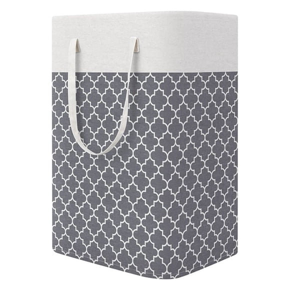 Cesta de lavandería Inteprter 75L Plegable Impermeable Gris