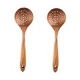 thumbnail image 4 of Set of 2 Japanese Style Skimmer Spoons and Strainers for Cooking, Serving, and Kitchen Use, 4 of 8
