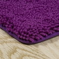 thumbnail image 2 of Somerset Home  Non-Slip Shag Memory Foam Bath Mat 58x24-inch (Purple), 2 of 4