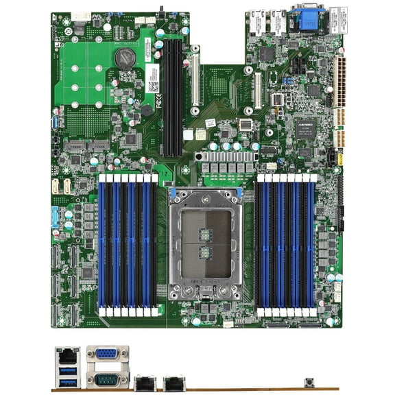 Tyan Tomcat SX S8026 S8026GM2NRE Server Motherboard - AMD EPYC 7001/7002 Processor - Single Socket AMD SP3 - DDR4 (24) NVMe (2) M.2, (2) 1GbE (1) OCP EATX
